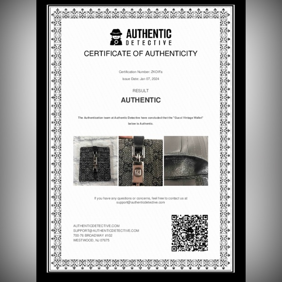 Gucci Authentic Vintage canvas & leather wallet Jackie O Monogram logo clutch - Picture 3 of 16